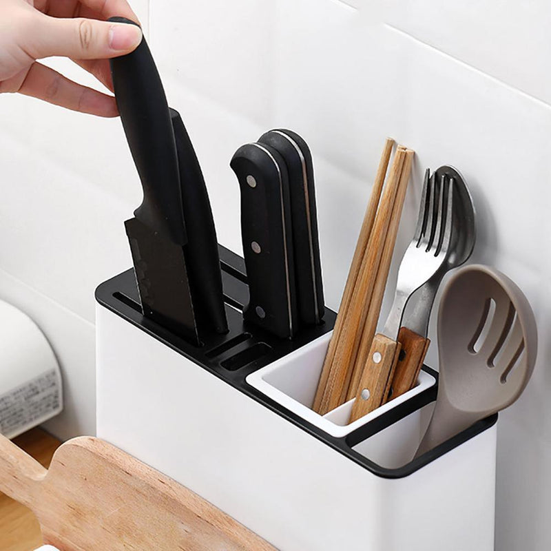 Kitchen Knife & Tableware Storage Rack – Space-Saving Organizer