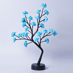 Rose Flower Tree Lamp – USB Powered Fairy Night Light for Wedding, Valentine & Christmas Decor