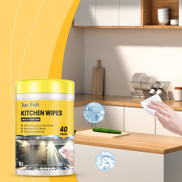 Multipurpose Kitchen Wipes – Ideal for Countertops, Stoves & Ovens