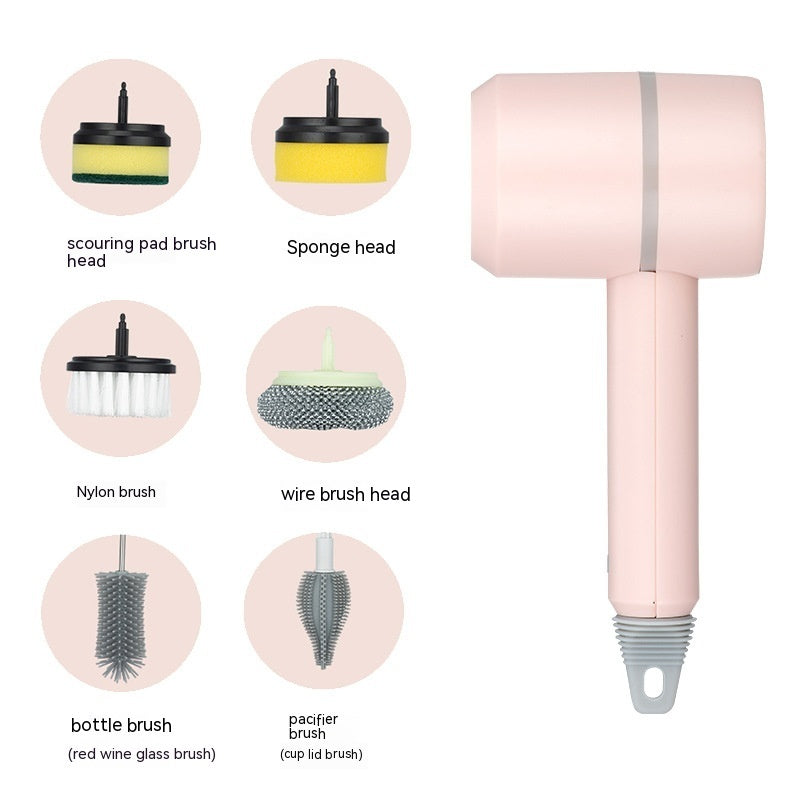 Electric Cleaning Brush – USB Rechargeable Dishwashing & Tile Scrubber for Kitchen & Bathroom